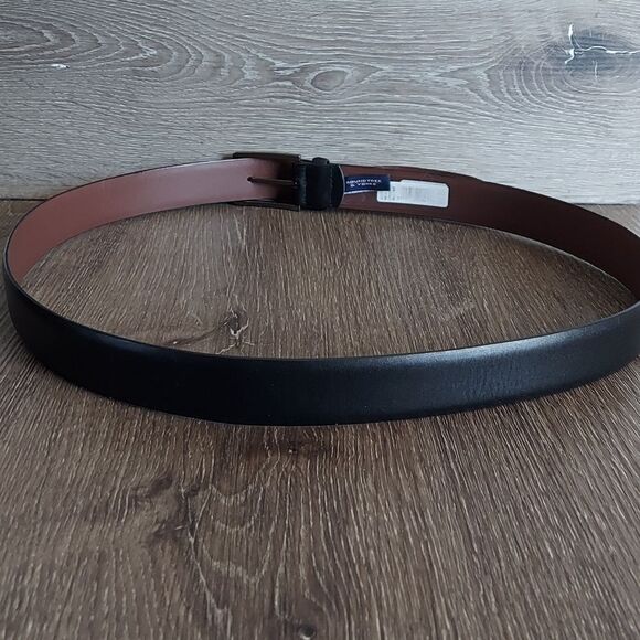 Roundtree & Yorke Black Full Grain Cowhide Belt 46 - Picture 3 of 8